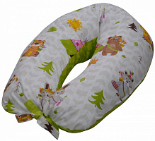 Яркая подушка для сна в форме бумеранга — индейцы | Изображение