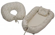 Набор для новорожденного, кокон плюс подушка для кормления | Изображение